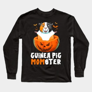 Guinea Pig Mom Momster Halloween Costume Gift Long Sleeve T-Shirt